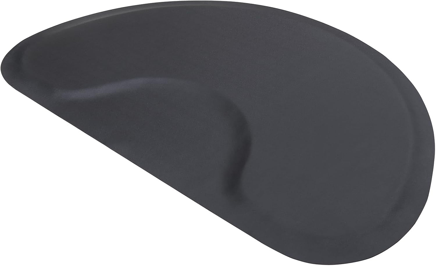 3 Ft. X 5 Ft. Barber Chair Mat Salon & Barber Shop Chair Anti-Fatigue Mats Comfort Salon Chair Mat,Semi Circle - 1/2 In. Thick,Black